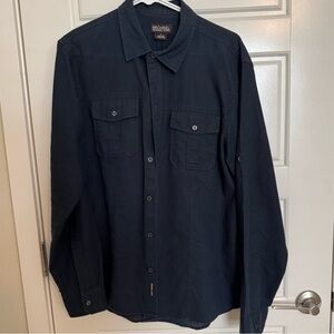 Michael Kors Navy Button-Up Shirt